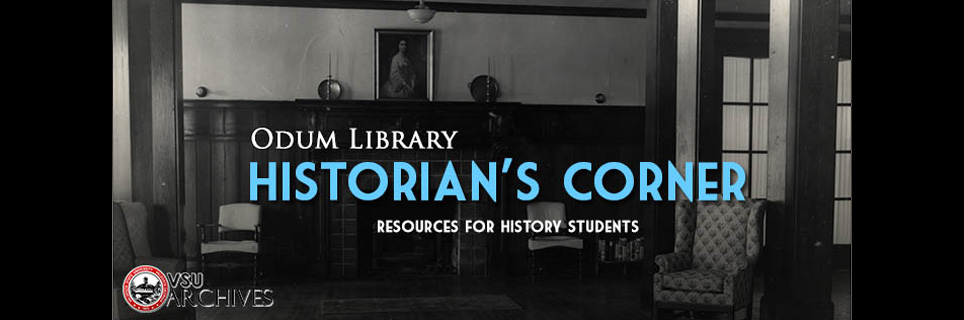 Historian's Corner Banner featuring the Ashley Hall foyer