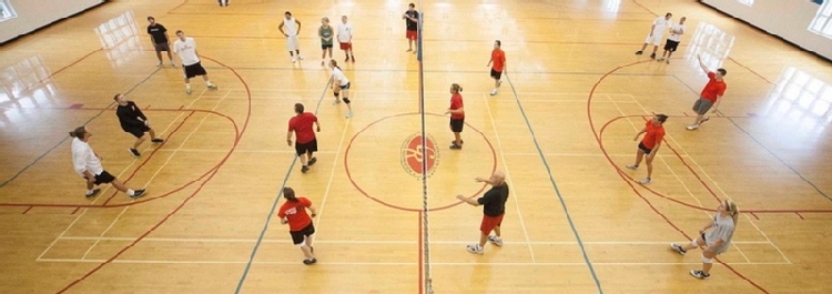 Volleyball game at Campus Recreation Center