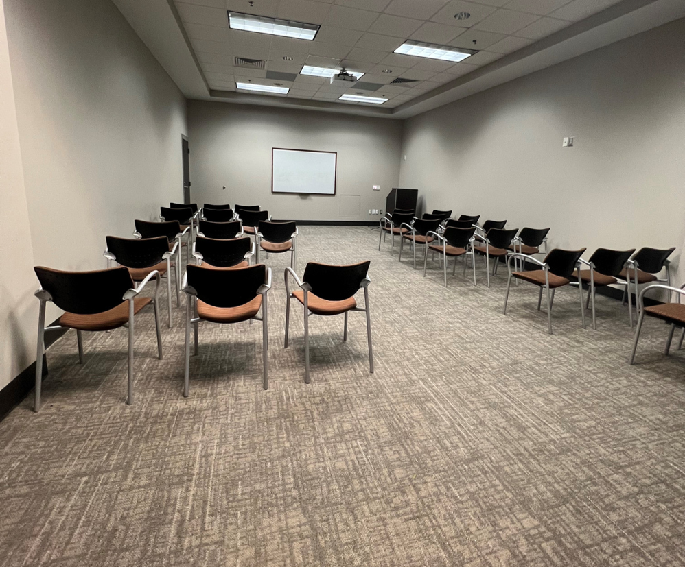 Preview of Meeting Room 2 setup auditorium style.